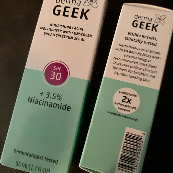 DERMAGEEK Detoxifying Facial Serum & Nourishing Facial Moisturizer. New in Box. - Picture 15 of 16
